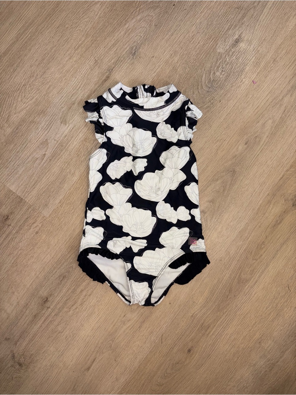 Ruffle Buts Floral One-Piece Swimsuit